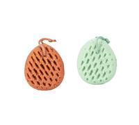 Hemobllo 2 pezzi Esfoliante Bagno con Laccio per Asciugatura Panno Scrub Doppio per Liscia Accessori Bagno per Domestico e Hotel Colori Casual Colore Casuale Colore Casuale