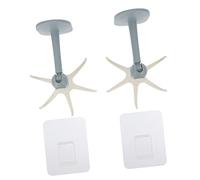 Hemobllo 2 pezzi Ganci da Muro Rotanti Multifunzionali con per Cucina e Bagno per Armadi Porte e Organizzazione Utensili e Abbigliamento