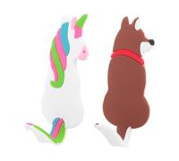 Hemobllo 2 pezzi Ganci Magnetici Cartoon per Frigorifero Adesivi Pratici e Decorativi per Installazione Forte Adesione per Appendere Accessori