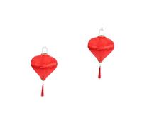 Hemobllo 2 Pezzi Lanterna Tradizionale Vietnamita Tessuto Goccia per Giardino e Matrimoni Decorazione Festiva Colorata per Esterni Lampada Sospesa Resistente e Romantica