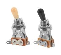 Hemobllo 2 Pezzi manopola di controllo del volume manopola del volume Elettronica di chitarra kit cablaggio Silver