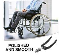 Hemobllo 2 pezzi Metallo per Ruote Anteriori Carrozzina Compatibile con Ruote Pivotanti Facile Installazione e Maggiore Manovrabilità per Carrozzine Disabili Colore Casuale Colore Casuale