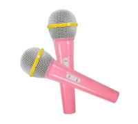 Hemobllo 2 pezzi Microfono Simulato per Accessorio Cosplay per Feste e Karaoke Materiale Resistente e per Sviluppare La Creatività e La Timidezza