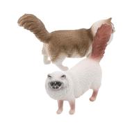 Hemobllo 2 Pezzi Miniature Cat Models Realistici in Plastica per Decorazioni da Scrivania e delle Fate Figurine Educative per Collezionisti Decorativo per Amanti dei