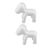 Hemobllo 2 Pezzi Modellini Unicorno in Polistirene Bianco Sculture Vuote per Filler Creativi Decorazioni Centrotavola Te per Matrimoni Feste e Composizioni Floreali