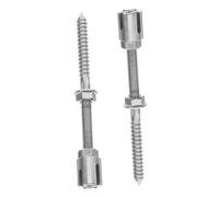 Hemobllo 2 Pezzi Morsetto per Fune per Piante Clip per Cavi in Acciaio Inossidabile Supporto per Piante a Parete Strumenti da Giardino serracavi Acciaio Inossidabile 304 Argento