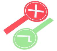 Hemobllo 2 pezzi Palette da Voto Riutilizzabili Paddle Portatile per Giochi Didattici e Giudizio in Aula Materiale Sicuro e Resistente Adatte Tutte le Mani per Insegnanti e Studenti