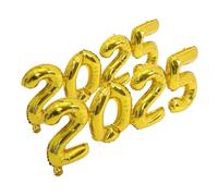 Hemobllo 2 pezzi Palloncini Numero Pellicola Oro per Capodanno Laurea e Anniversari Gonfiabili Ad o Aria Decorazione Festa Resistente e Versatile