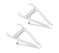 Hemobllo 2 pezzi per Grasso Corporeo Misuratore Plicometro Portatile per Uomini e Donne Analizzatore Della Massa Design Semplice e Resistente