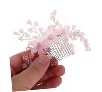 Hemobllo 2 Pezzi Pettine Sposa con Fiori Intrecciati Mano Accessorio Nuziale per Fermaglio Cristallo per Acconciature Matrimoniali e Speciali