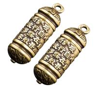 Hemobllo 2 Pezzi Portachiavi con Ciondolo Amuleto Design Sei Accessori per Gioielli Fai da Te per Auto Borse e