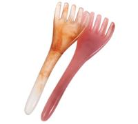 Hemobllo 2 pezzi Pz Pettine in Resina e Cera Dapi Strumento Antistatico per Capelluto per Lunghi e Spessi Bagnati o Asciutti per