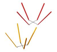 Hemobllo 2 Pezzi Raffreddatore per Torte Pieghevole Inossidabile e Silicone per Torte Chiffon e Dolci Struttura Compatta per Piccole e Facile da