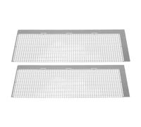 Hemobllo 2 Pezzi Righello Diamantato in Acciaio Inossidabile per Pittura Diamante con Struttura a Griglia 1020 Fori, Strumento Preciso per Progetti Artistici Fai da Te e Ricamo