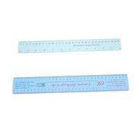 Hemobllo 2 Pezzi Righello per Ceramica e Argilla in Plastica Misuratore Restringimento Argilla Flessibile e Multifunzione per Sculture e Modellatura Ceramica