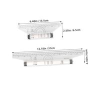 Hemobllo 2 pezzi Righello Rotante Trasparente in Plastica per Ingegneri e Illustratori Misurazione e Disegno Preciso di Angoli Cerchi e Linee Concomitanti Strumento Portatile per Scuola