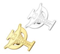 Hemobllo 2 Pezzi Spilla Psicologia in Acciaio Inossidabile per | Resiste All’ossidazione, Mantiene la Brillantezza, Design Versatile, per Abiti Professionali e Look Casual