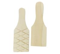 Hemobllo 2 Pezzi Strumenti Legno per Modellazione Argilla Paddle per Ceramica Scanalature per Creazioni Terracotta e Sculture Argilla Facili da Usare e Sicuri per attività Fai da Te