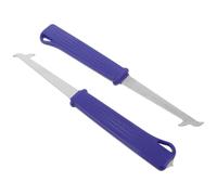 Hemobllo 2 Pezzi Strumento per Pulizia Fontana, Stone Removal Tool per Fontana a Cascata Esterna e Roccia, Plastica e Acciaio Inox, Blu, per Pulizia Esterna e Acquario, Solleva Foglie