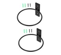 Hemobllo 2 Pezzi Supporto da Parete in Ferro per Vasi Porta Piante Parete Resistente alle Intemperie Mensola Anello per Fiori Indoor e Outdoor Ottimizza Spazi e Abbellisce Balconi e