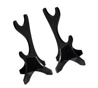 Hemobllo 2 pezzi Supporto Espositivo da Tavolo per Spade Porta Spade Doppio in Acrilico Nero Espositore Stabile e Resistente per Bacchette Magiche e Arti Marziali