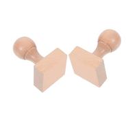 Hemobllo 2 pezzi Timbri in Legno di Faggio per Manico Facile da Usare Blocchi per Progetti di Scrapbooking e Incisione Creativa Regalo per Sviluppare Talenti Artistici