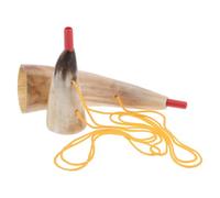 Hemobllo 2 Pezzi Tromba Viking in Corno di Bue Medievale Strumento Fiato per Cosplay Pirata e Feste Halloween Prop per Rievocazioni Storiche e Festival Tema