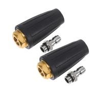 Hemobllo 2 pezzi Ugello Turbo Rotante Psi con Attacco Rapido per Idropulitrice Potente Pulizia ad Alta Pressione per Auto Giardino e Superfici in Vinile