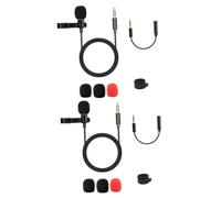 Hemobllo 2 Pz lavalier microfono da bavero microfono omnidirezionale microfono a clip il computer portatile video