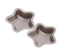 Hemobllo 2 Pz Teglia Antiaderente a Forma di Stella a Cinque Punte in Acciaio al Carbonio Stampo per Plumcake e Pane Padella per Forno e Microonde Riscaldamento Uniforme Ampia Capacità