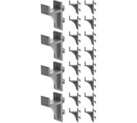 Hemobllo 2 Set Ganci Per Ripiano Frigorifero Supporti Per Mensola Congelatore Clip Per Organizzazione Spazio E Stabilità Nel Frigorifero 10 Pezzi*2