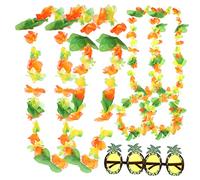 Hemobllo 2 Set Ghirlande Hawaiane con Occhiali da Sole Accessori Decorativi per Feste per Celebrazioni con Amici e Famiglia