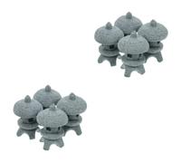 Hemobllo 2 Set Miniatura Pagoda Statue Leggere Sandstone per Decorazione Bonsai E Balcone Tiny per Paesaggio Esterno 4 Pezzi * 2