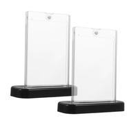 Hemobllo 2 set Porta Carte Magnetici per Giochi e Raccolte Custodie Protettive Trasparenti per Trading Cards e Baseball Card Leggeri e Resistenti e Facili da Pulire