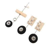 Hemobllo 2 Set Ricambi Carrello Atterraggio per Aerei Rc Accessori Fai da Te per Modelli Aerei Ruote Ammortizzate Leggere per Aeromobili a Superficie Rigida Protezione Impatti e Alta Durata