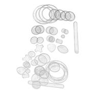 Hemobllo 2 Set Set di Righelli da Disegno in Plastica Trasparente | Schema per Curve e Geometrie, Adatto a Quaderni, Penne e Matite, per Lezioni D'arte e Attività Piovose