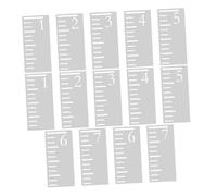 Hemobllo 2 Set Stencil per Misurazione Altezza Parete Righello Plastica Riutilizzabile Piedi per Cartoon Strumento per Monitoraggio Altezza