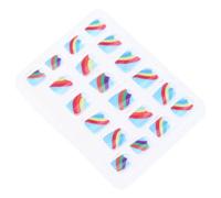 Hemobllo 2 Set Unghie Finte, Unghie Finte Adesive Cartoon Arcobaleno Nuvola, Plastico, DIY Nail Art, per Bambine, Uso Domestico
