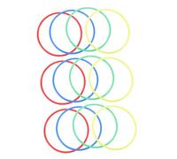 Hemobllo 20 pezzi Anelli Lancio in Plastica Spessa Gioco Tossing Resistente per Esterni e Interni Cerchi di Lancio per Divertimento Famiglia e Accessorio Gioco Prato Colore Colore Casuale