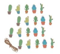 Hemobllo 20 Pezzi Clip Fotografica Cactus in Legno per Foto e Memo | Caffè e Negozi, Sostiene Appunti e Fotografie, Forma Cactus, Legno Naturale, Confezione Pratica