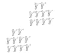 Hemobllo 20 Pezzi Clip per Ripiani Congelatore in Alluminio da Supporto Robustissimo per Frigorifero Ganci Resistenti e Antideformazione Facili da Installare e Compatibili Maggior Parte dei
