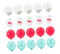 Hemobllo 20 pezzi Palloncini in Lattice Decorativi Frutta Estiva per Feste Tropicali Compleanno e Matrimonio