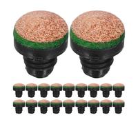 Hemobllo 20 Pezzi Punte per Stecche da Biliardo Avvitabili in PU Kit di Sostituzione Punte per Stecche da Biliardo Installazione Facile e Precisione Migliorata per Gioco Professionale e