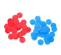 Hemobllo 200 Pezzi Gettoni da Gioco 19mm Rotondi in Plastica, Rosso Blu | Superficie Liscia e Bordi Arrotondati, per Aula e Gruppi da Tavolo, Facile Presa