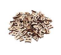 Hemobllo 200 pezzi Legno Tagliate Al Laser Decorazioni Legno per Scrapbooking e Progetti DIY Alfabeti Naturale per Decorazioni Casa Feste e Apprendimento