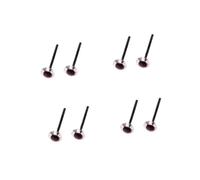 Hemobllo 200paia Occhi di Bambola Trasparenti in Plastica di Occhi di Sicurezza per Artigianato Scrapbooking e Giocattoli Fai da Te Dimensione