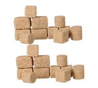 Hemobllo 24 pezzi Mini Balle di Fieno Decorative in Miniatura per Modellismo e Decorazioni Fattoria Modelli Realistici di Paglia per Casa delle Bambole e Paesaggi in Scala