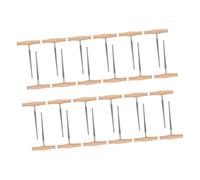 Hemobllo 24 Pezzi Strumento stringa violino Strumento riparazione del foro violino Viola Peg Hole Righer Violin Peg Hole Taper Righer legno Beige