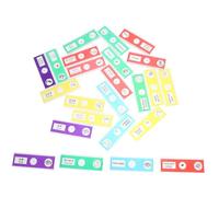 Hemobllo 24 Pezzi Vetrini Microscopio Preparati Plastica Animali Insetti Piante Fiori con Etichette Bilingue Inglese Cinese per Studenti Didattica Biologica Scienze Scolastiche