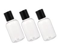 Hemobllo 24pezzi Bottiglie Da Viaggio in Pe e Riutilizzabili Per Lozione e Cosmetici Contenitori Leggeri e Portatili Per Saponi Flaconi Compatti Con Tappo Nero Per Uso Quotidiano